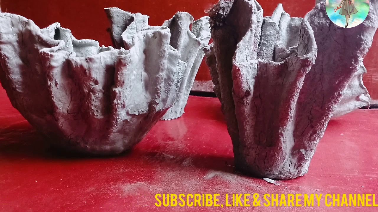 Cement handy craft - YouTube