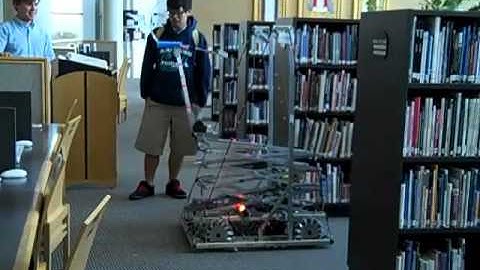 Robot in the library