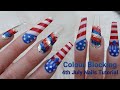 🇺🇸 USA Nails 🇺🇸 4th July Nails | Acrylic Colour Blocking | Glitterbels | American Manicure