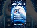 yeti login form using HTML CSS and JS|#coding #shorts #programming #webdevelopment