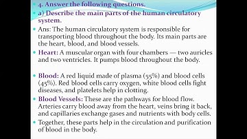 Class 10 Science | Physiological Structure and Life Process Unit 5  Exercise Solution part I 