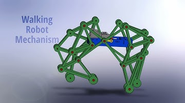 Theo Jansen Linkage Robot Mechanism | SolidWorks Animation and motion analysis