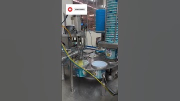 Automatic rotary filling and sealing machine #machinists #automation #industrial #machine #robot