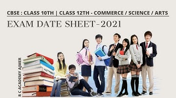 Class 10 | Class 12 | Exam date sheet 2021 | CBSE Board Exam 2021 | CBSE Revised date sheet 2021