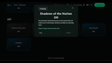 API CTF | Shadow of the Nation | HackersDaddy Rouge CTF 2025