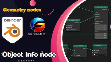 How to use object info node in Blender | Learn geometry nodes in Blender