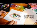 Wanshui 168 oil colors review, art supply review, budget colors review, Guang Hui color pencils.