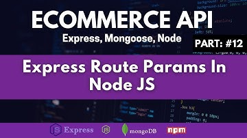 Params Middleware Express JS | Express Route Params  In Node JS