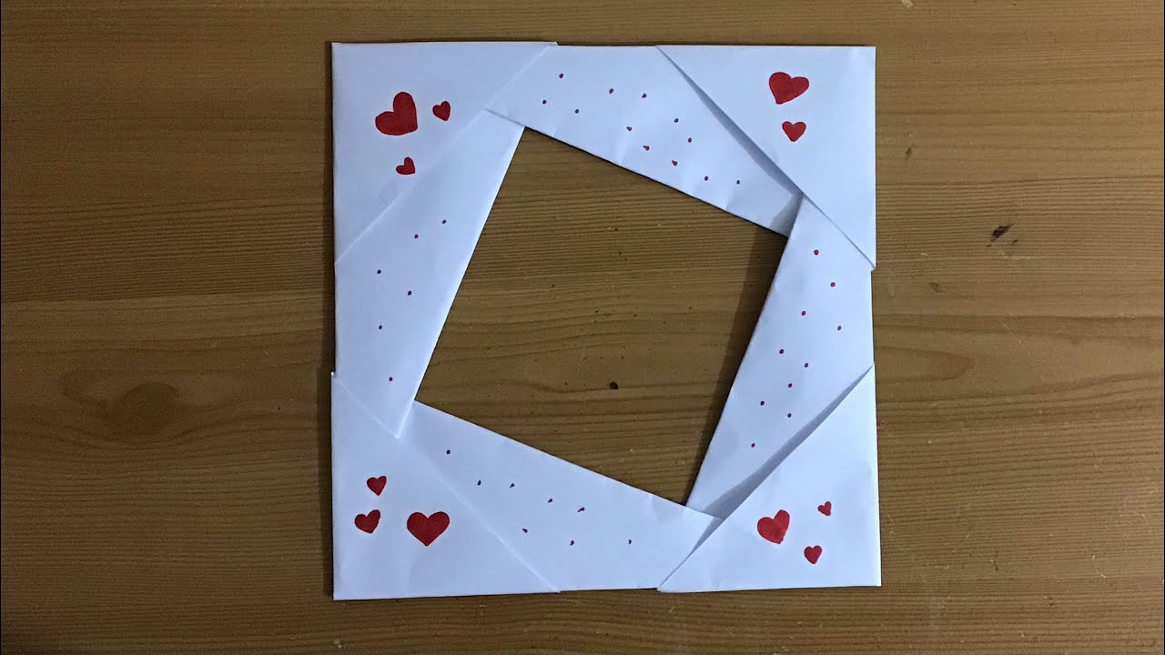 easy way to make a paper frame