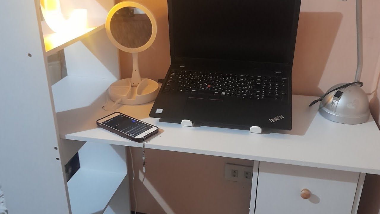 fixing study table and installing vinyl - YouTube