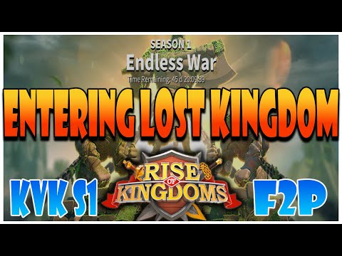 Entering Lost Kingdom with my F2P Account in Rise of Kingdoms - KvK Season 1