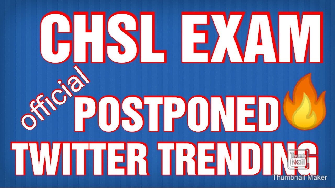 SSC CHSL EXAM 2020 POSTPONED UPDATE | 