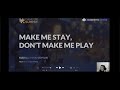 GUXS 25 | Make Me Stay, Don’t Make Me Play | Maria Amirkhanyan