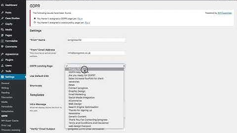 iprogress ltd GDPR plug in for WordPress