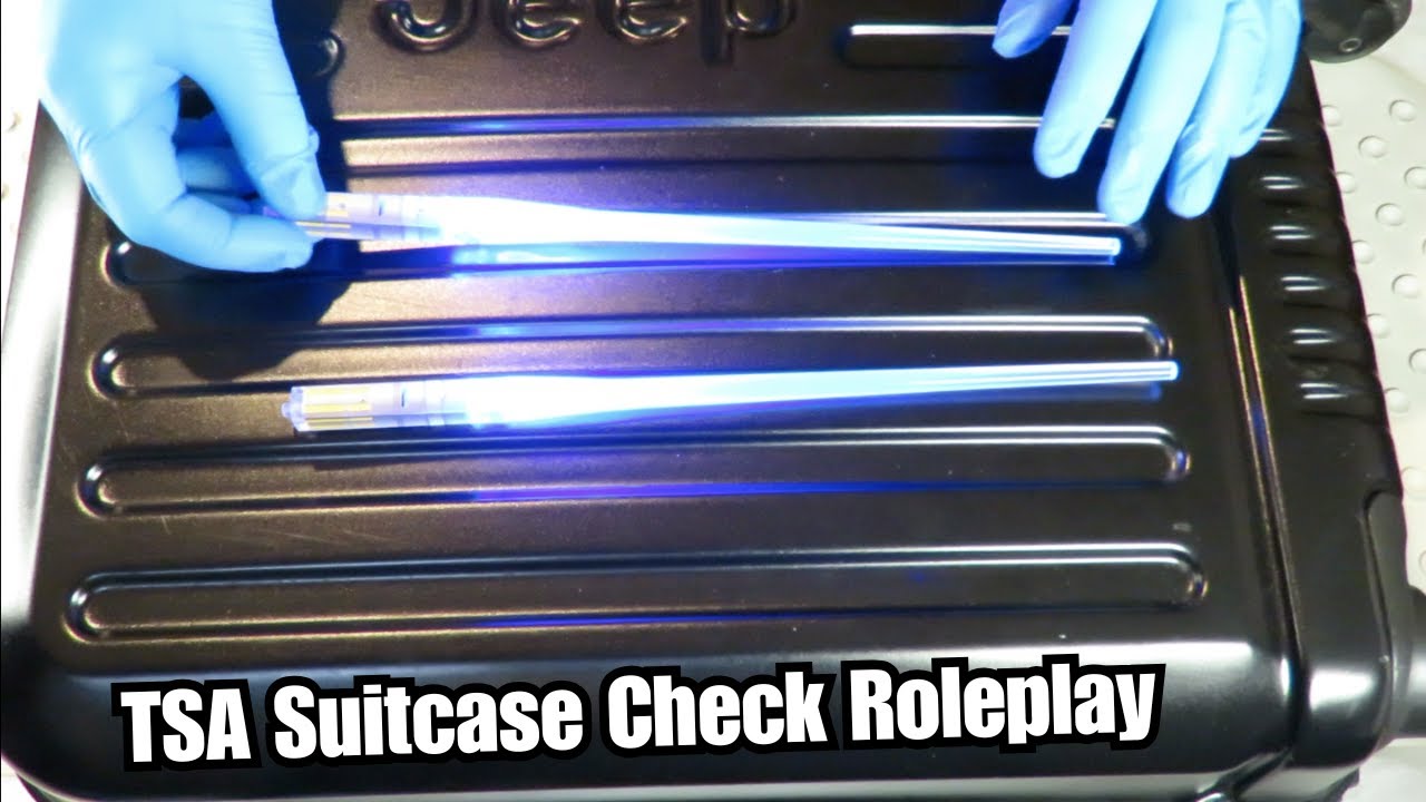 TSA suitcase check / ASMR roleplay