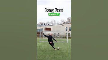 Long Pass Tutorial For Footballers ⚽️ #soccer #youtubeshorts #football
