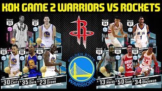 KOK GAME 2 ALL TIME WARRIORS VS ROCKETS! FADING 3 BS! NBA 2K17 MYTEAM