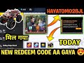 Free Fire Redeem Code Today || 1 May Redeem Code Free Fire || New Redeem Code Free Fire ||