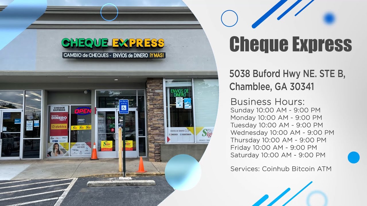 Bitcoin ATM Chamblee - Coinhub ($25,000 Daily Limits) — 5038 Buford Hwy NE.  STE B, Chamblee, GA - YouTube