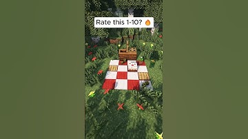 Minecraft: Picnic Tutorial 🧺 #minecraft #shorts