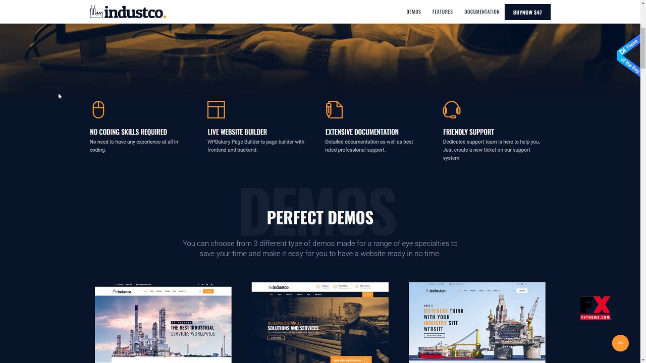 IndustCO Industry and Factory WordPress Theme      Myron Jessie