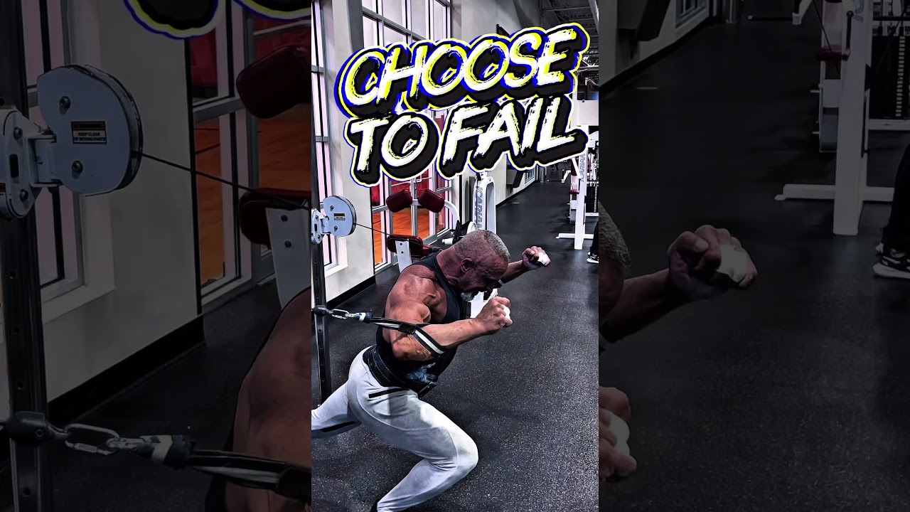CHOOSE TO FAIL TO SUCCEED #workout #motivation #muscle #pump #FAIL