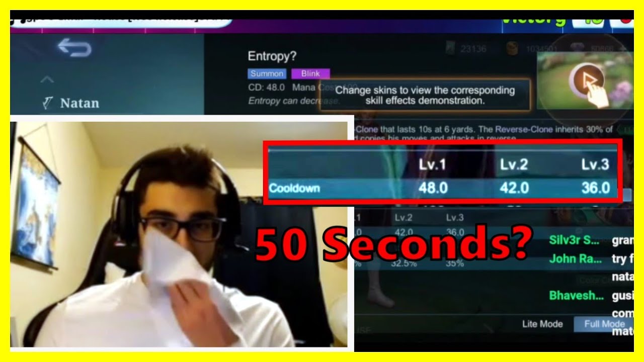 Zane reacts to Natan Disgusting nerf on Ultimate's Cooldown