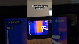 Thermal Imaging Scan Found Missing Insulation on Exterior Wall - Home Inspection Fort Worth, TX