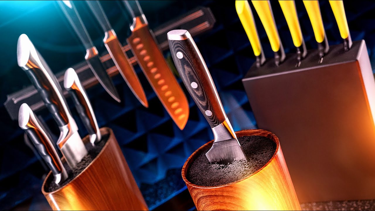 Как хранить ножи на кухне: Подставка для ножей или магнитный держатель для ножей - что лучше?