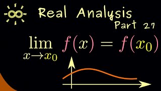 Real Analysis 27 | Continuity and Examples [dark version]