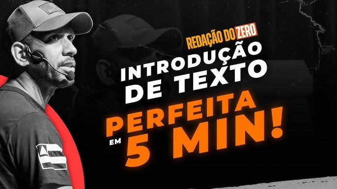 Fala fiot! Hoje eu quero te ensinar a fazer uma introdução de redação em 5  MINUTOS! Te aguardo no  do Monster Concursos hoje às 19h! Abraço do  R10 💀🎯