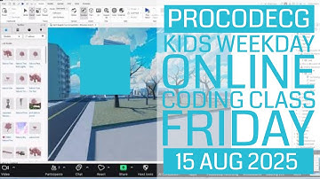 ProCodeCG Kids Weekday Coding Class - Friday - 15 Aug 2025