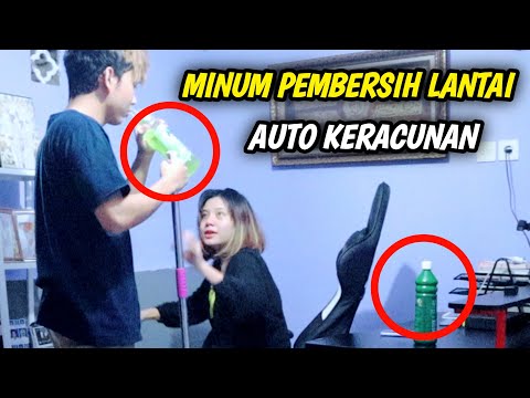 PRANK MINUM PEMBERSIH LANTAI AUTO KERACUNAN