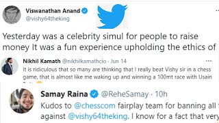Anand reply to Nikhil's apology tweet || samay's funny tweet on Nikhil Kamanth 😂