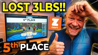 6 Week Challenge Day 4: Lost 3lbs AND Placed 5th in Zwift Race screenshot 2