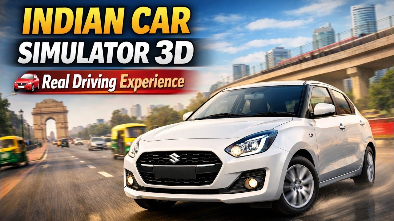 🔴Indian Car Simulator 3D 🚗 Realistic Driving Gameplay Open World