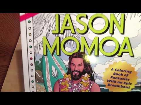 Jason Momoa Coloring Book flip thru