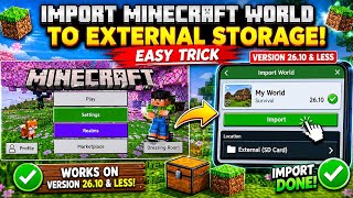 How To Easily Transfer Your Minecraft World 26.10