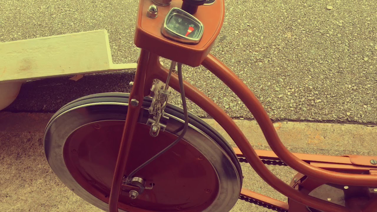 antique stationary bike