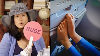 Airplane Etiquette: Is It Rude To Put Your Feet Up?
