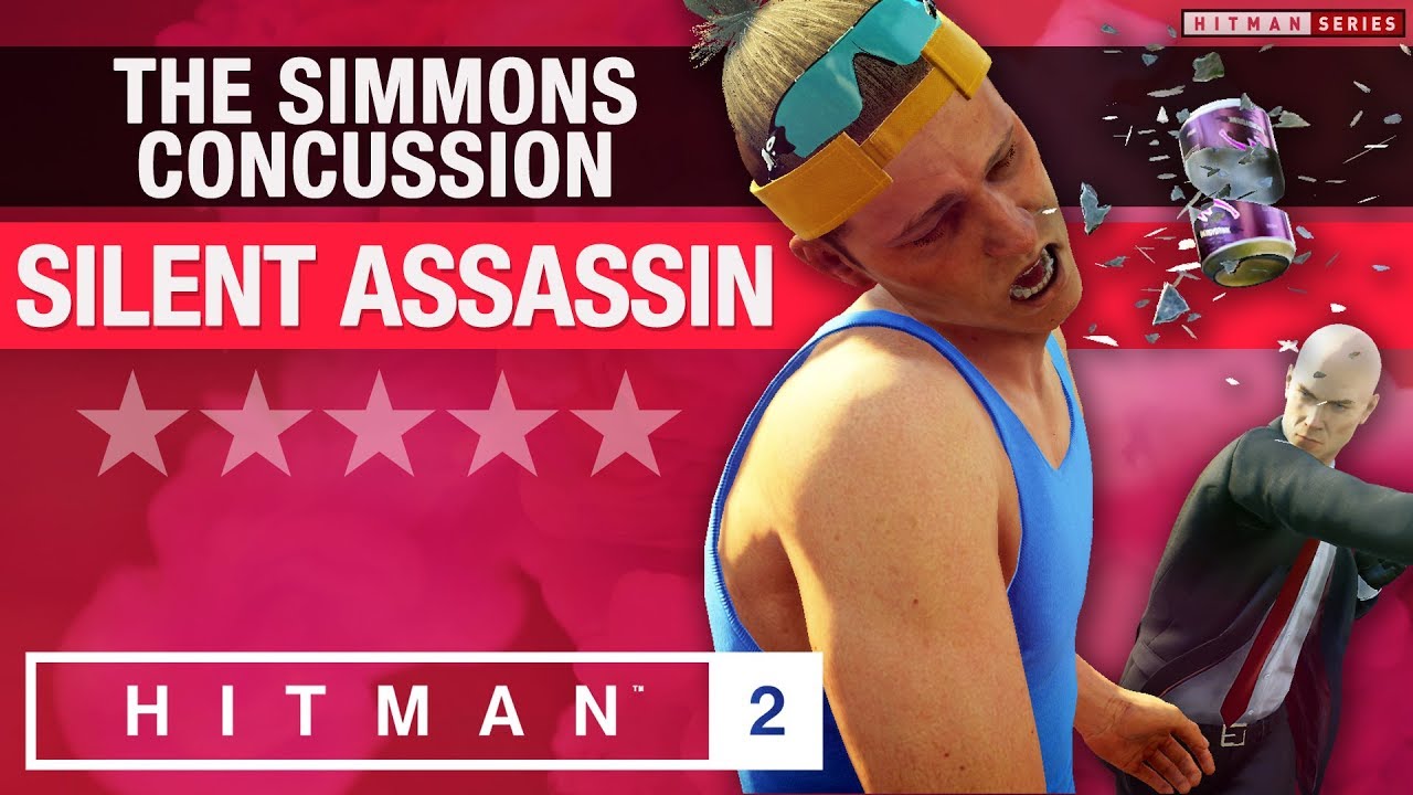 HITMAN 2 Miami - "The Simmons Concussion" Escalation - All levels Silent Assassin Rating