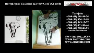 Интерьерная наклейка на стену Слон (XY1088) Интерьерная наклейка на стену Слон (XY1088)