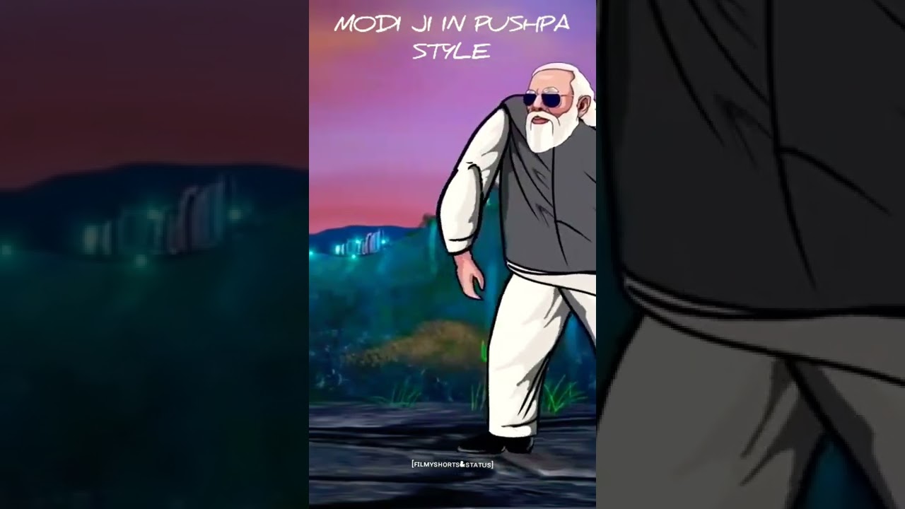 Honorable shree Modi Ji in Pushpa style