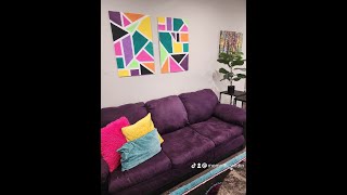 Dollar Tree foam board wall art