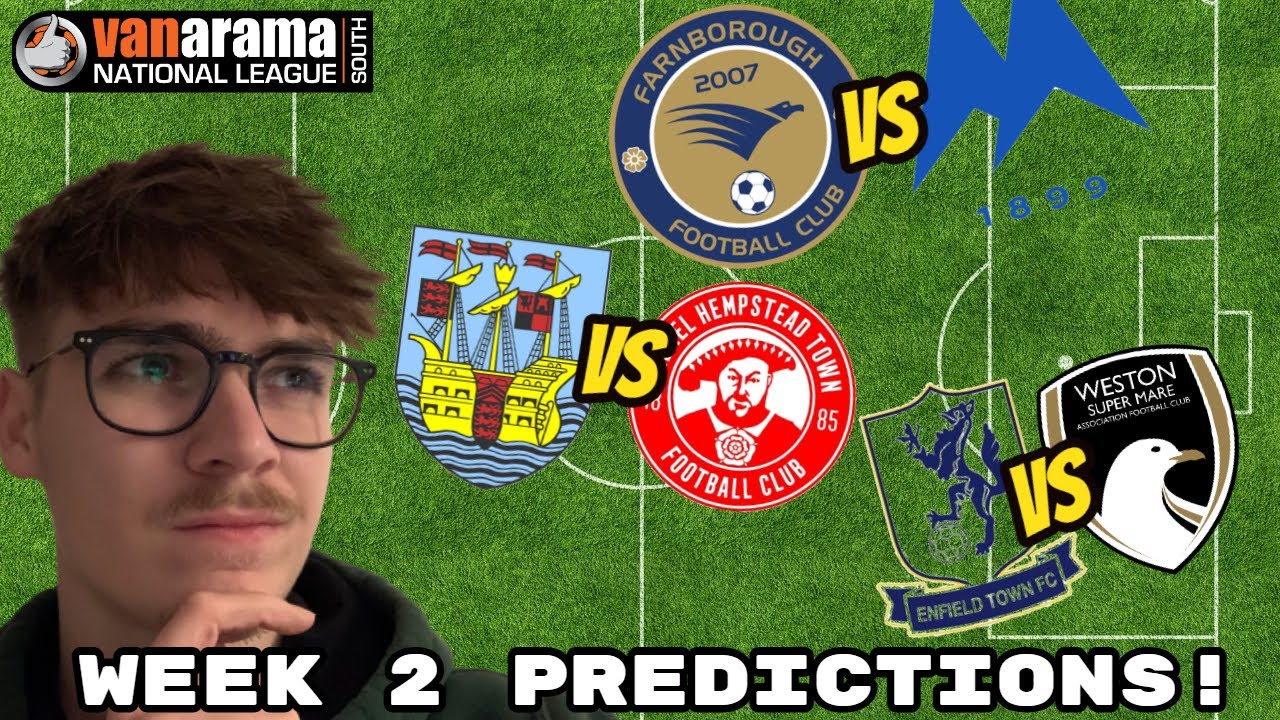 vanarama-national-league-south-2024-25-game-week-2-score-predictions