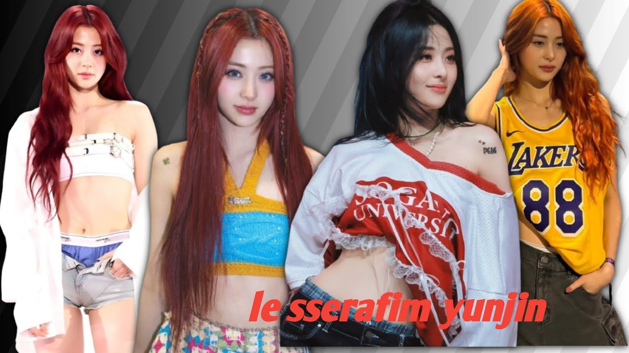 Lesserafim yunjin very sexy collections and yunjin hot compilation #kpop #yunjin