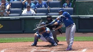 TOR@KC: Encarnacion belts two-run homer to left field