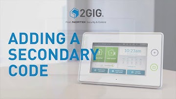 How to Add a Secondary Code to the 2GIG® GC3 Security Panel