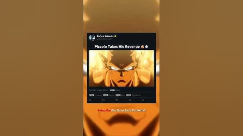 When Piccolo Meet Android 17 💀 #anime #dragonball #piccolo #shorts