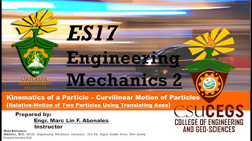 Relative Motion of Two Particles using Translating Axes (Example No. 2)